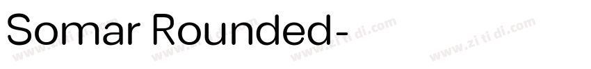Somar Rounded字体转换